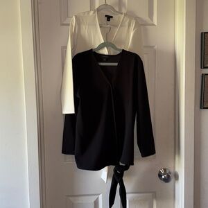 Ann Taylor (2) Wrap Tops size XS NWOT